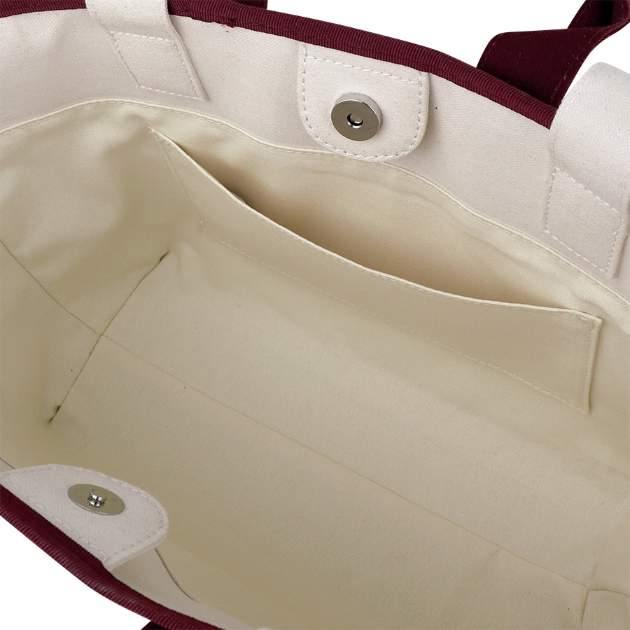 Sandel Canvas Carryall Bag _ burgundy