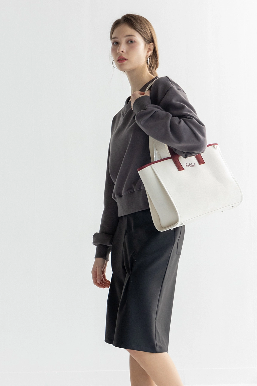 Sandel Canvas Carryall Bag _ burgundy