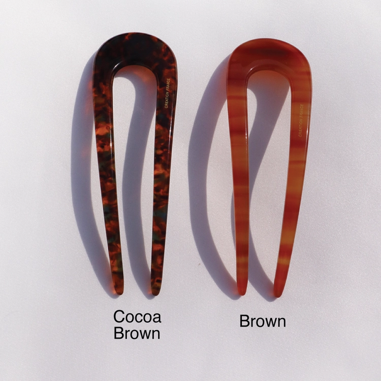 Wave-Shaped French Hair Pin : FAVISHION – Bold Silver 925