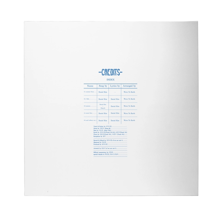 summer flows 0.02 Blue Vinyl : wave to earth_GLOBAL