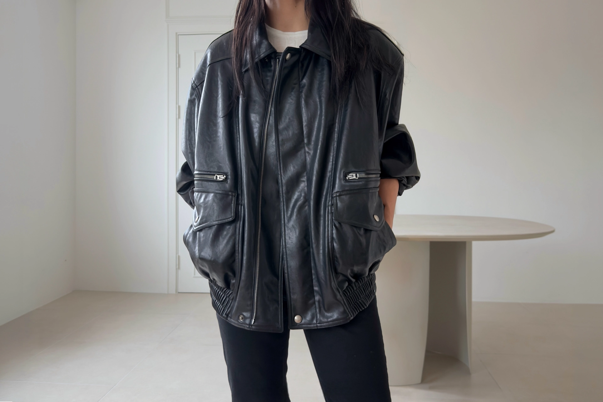 廓形飞行夹克 / Overfit Bomber Jacket