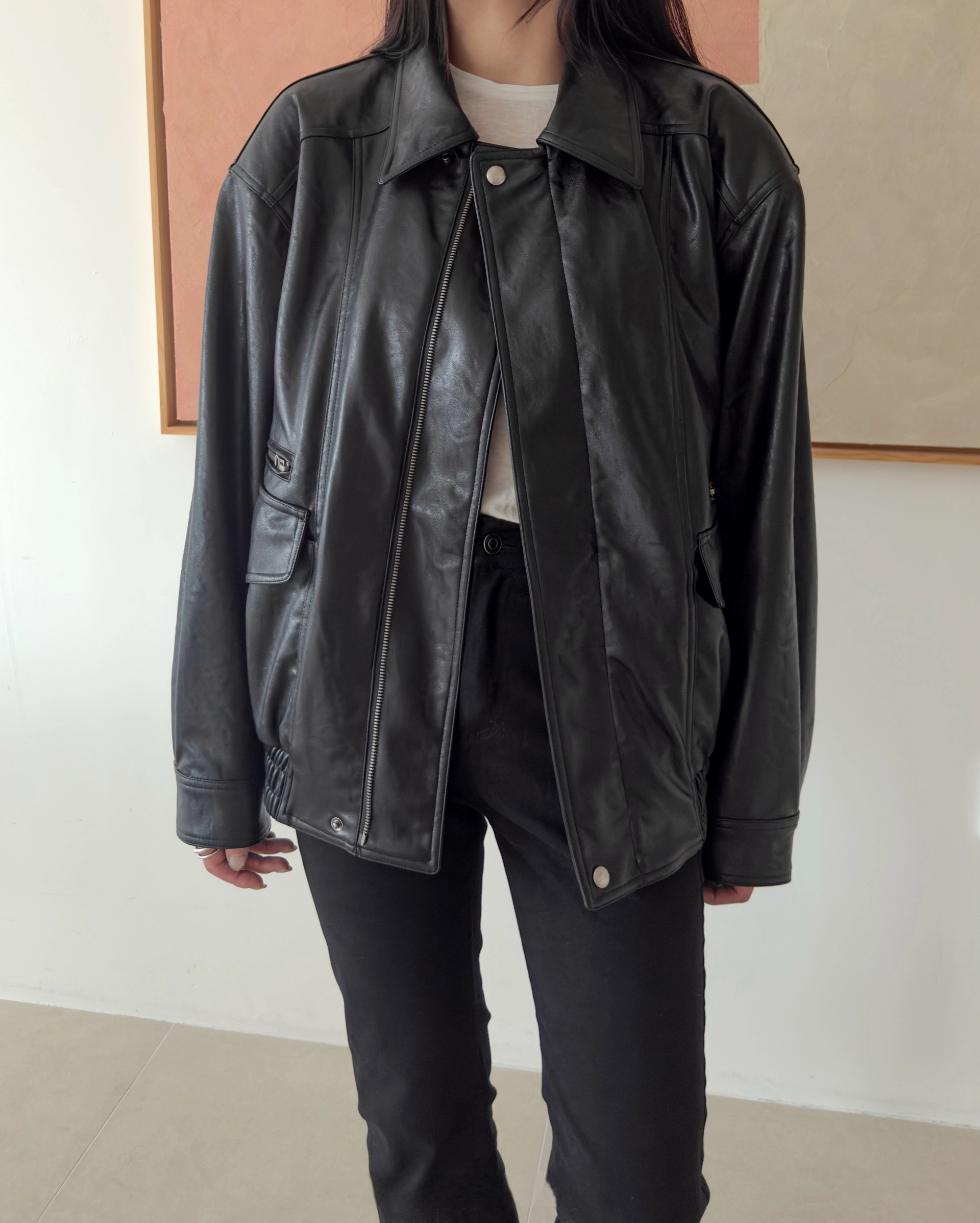 廓形飞行夹克 / Overfit Bomber Jacket