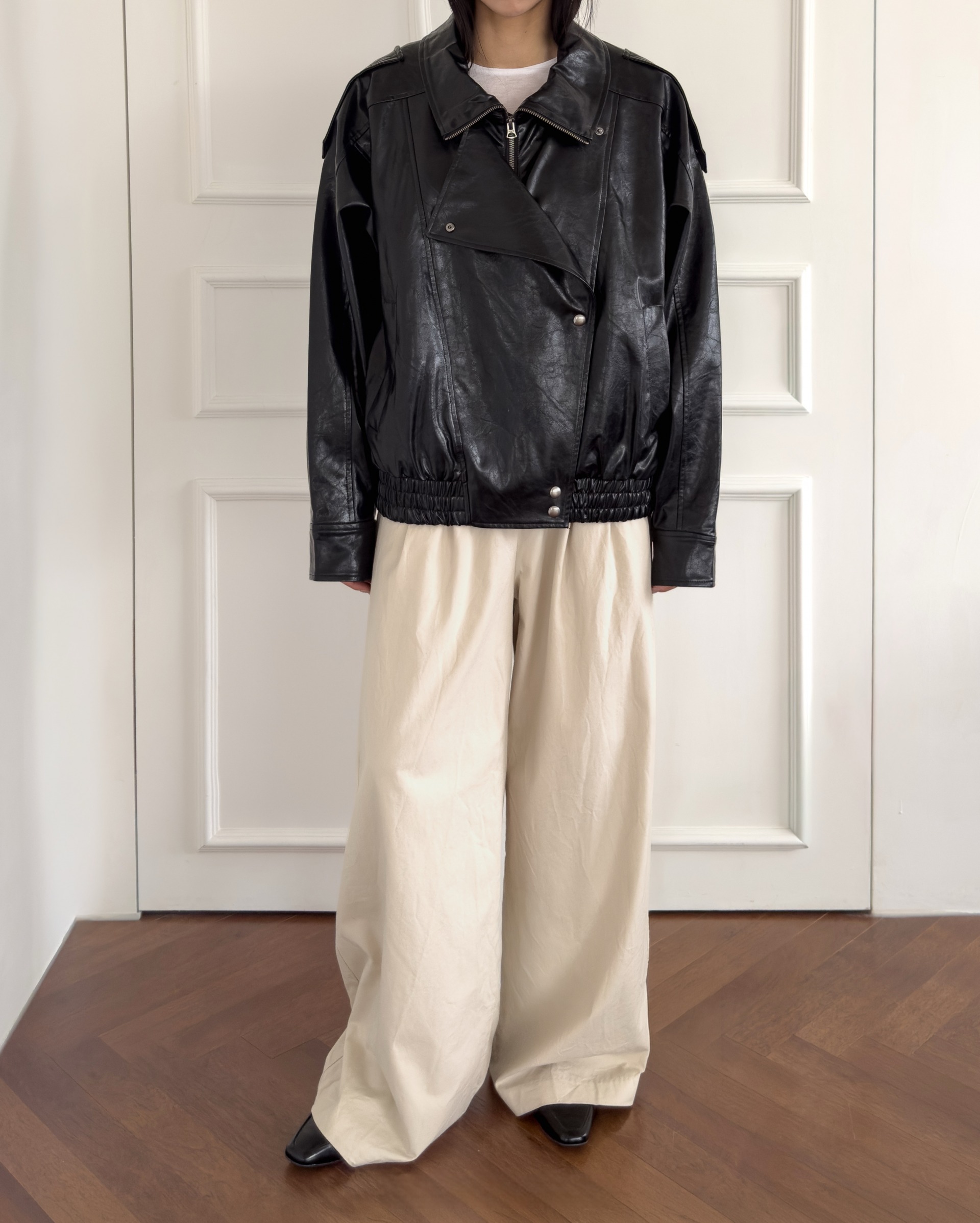 毛领复古夹克 / Fur Collar Blouson Jacket