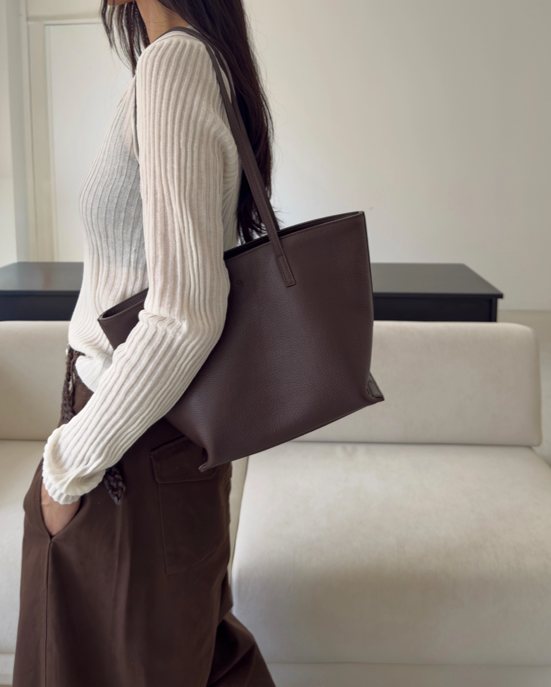 Leather Shopper S