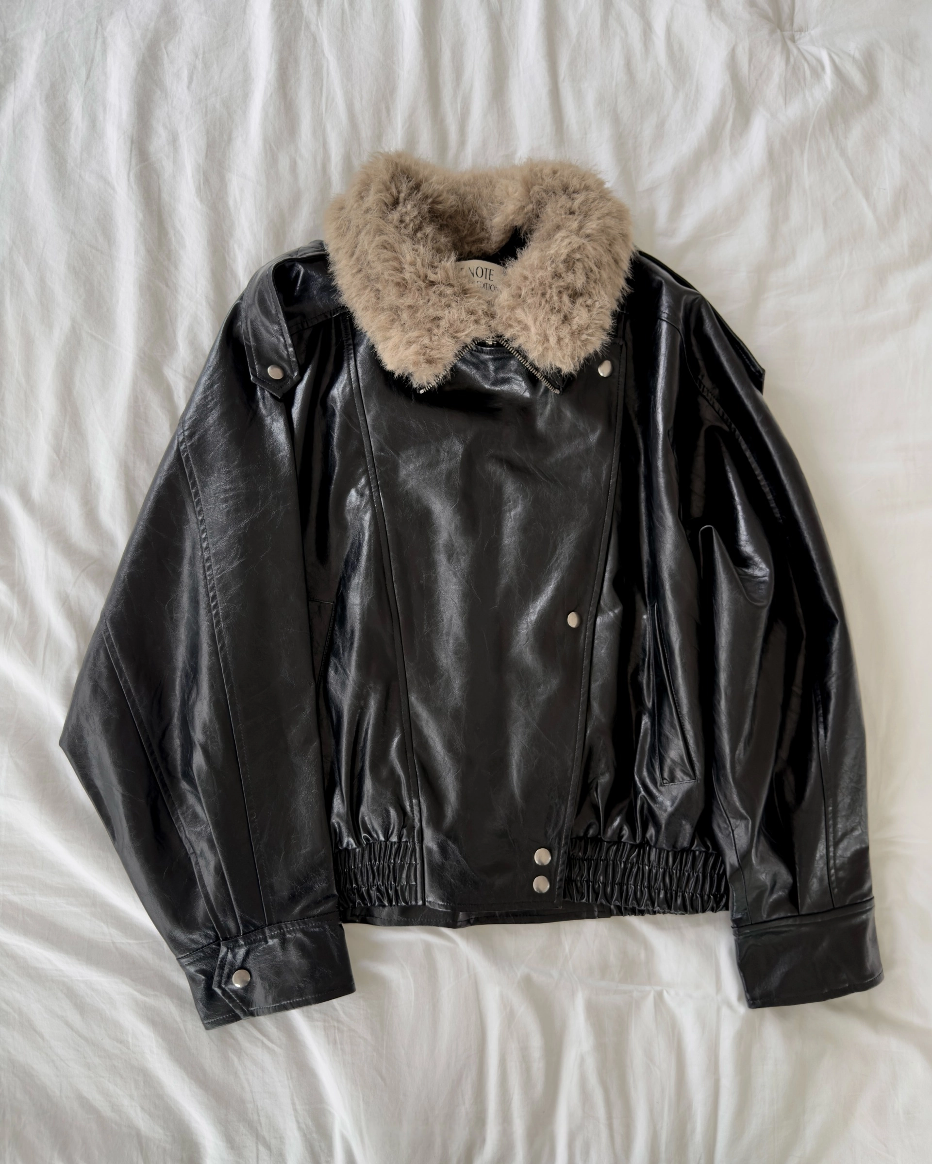 毛领复古夹克 / Fur Collar Blouson Jacket