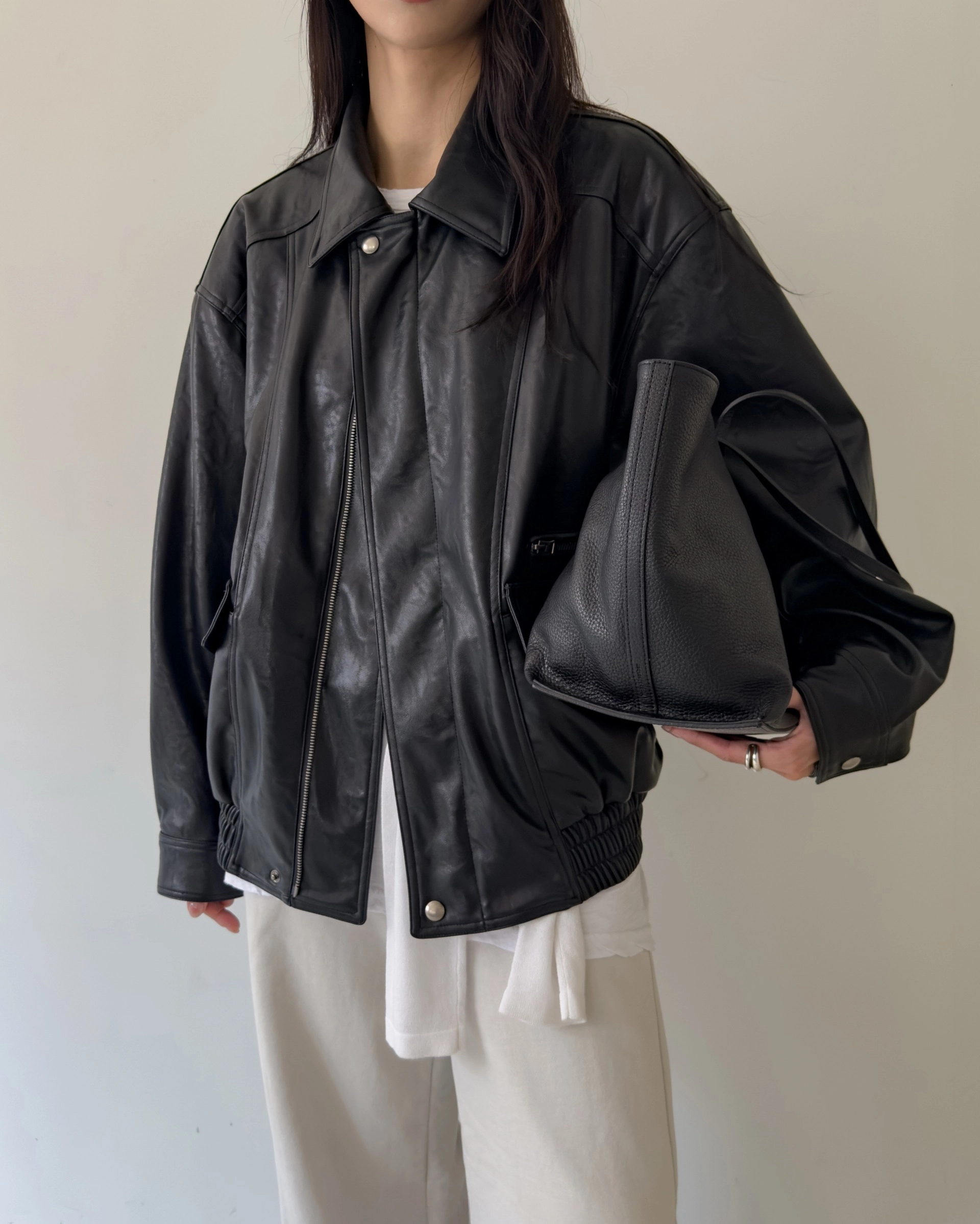 廓形飞行夹克 / Overfit Bomber Jacket