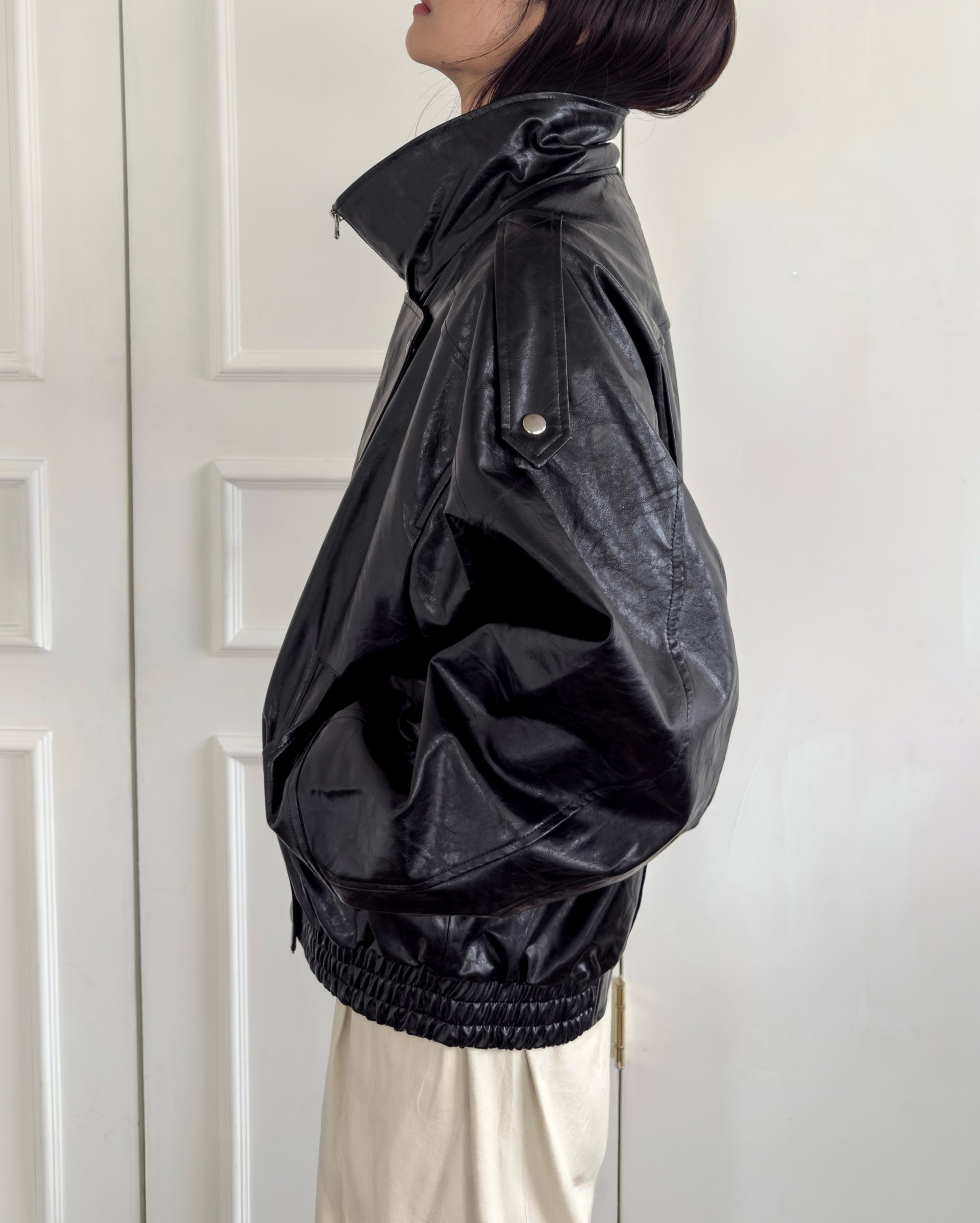 毛领复古夹克 / Fur Collar Blouson Jacket