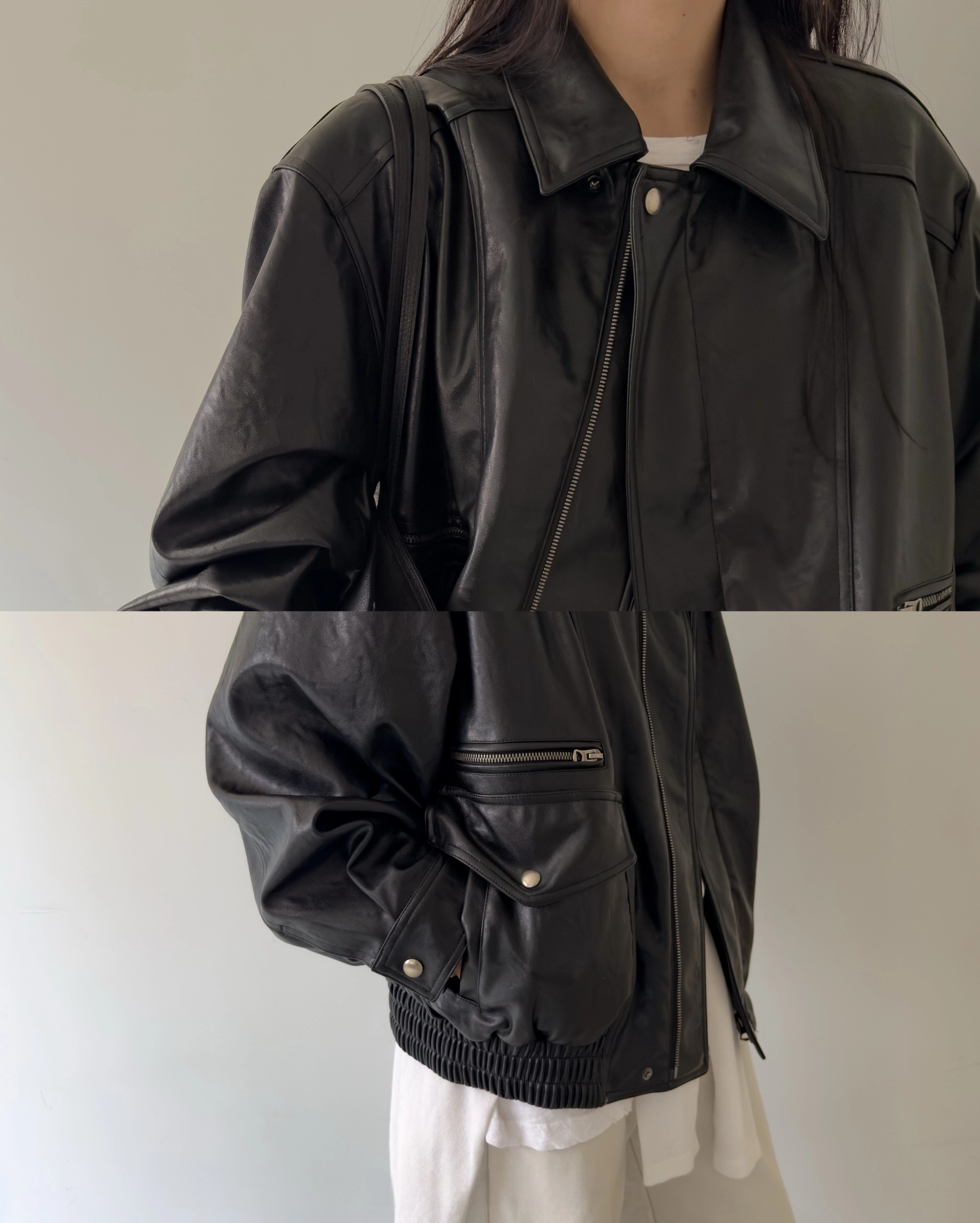 廓形飞行夹克 / Overfit Bomber Jacket