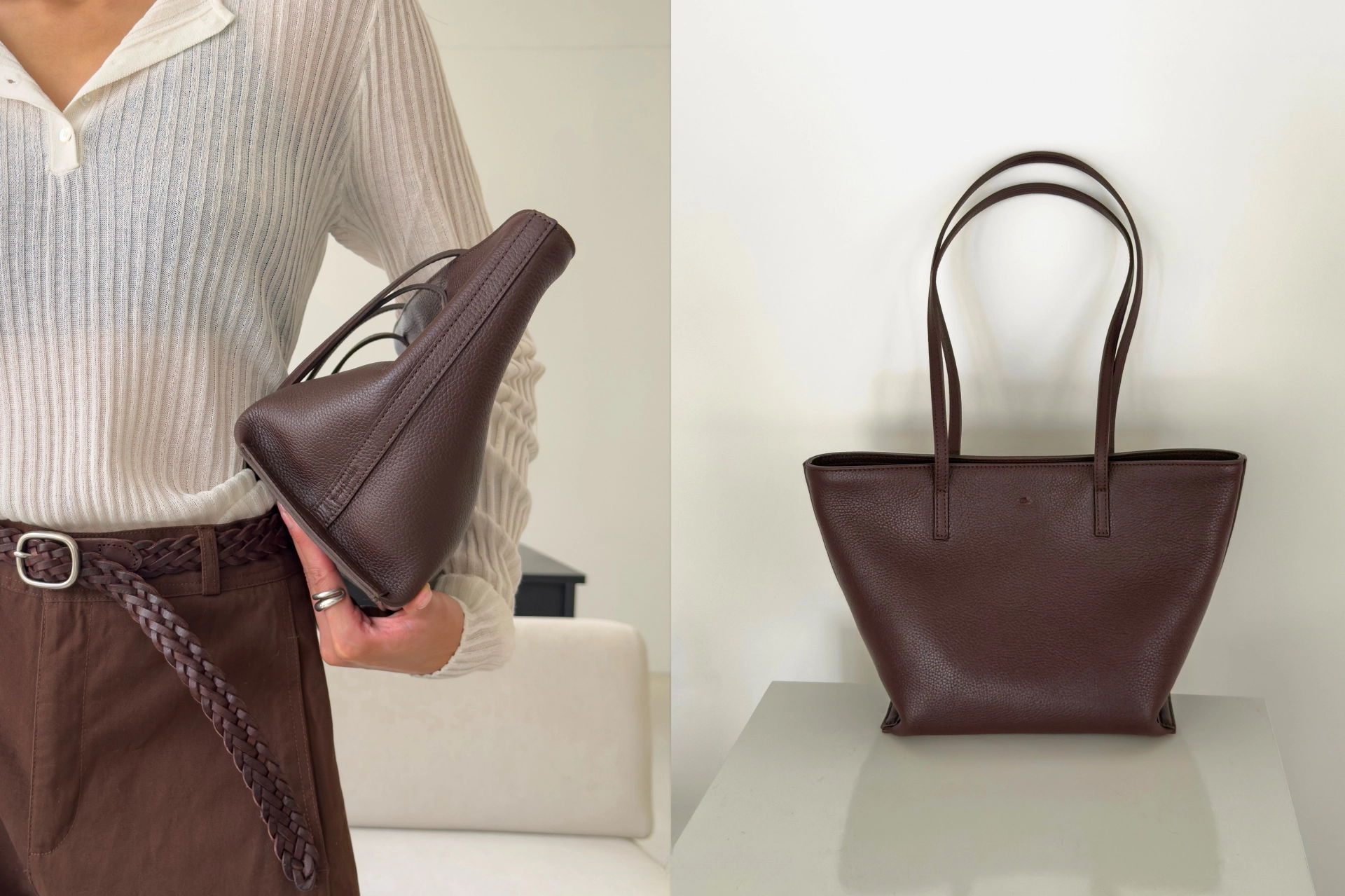 Leather Shopper S