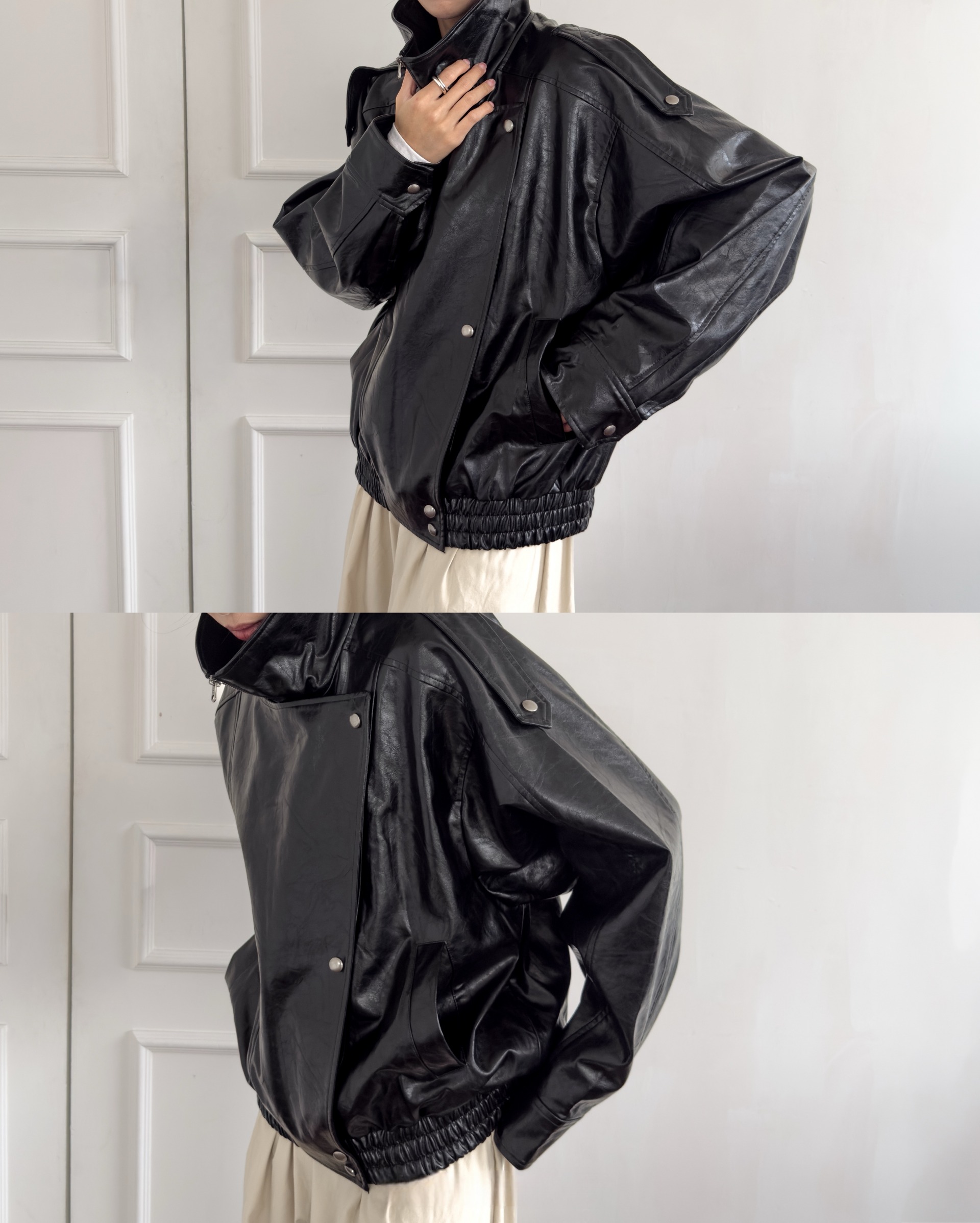 毛领复古夹克 / Fur Collar Blouson Jacket