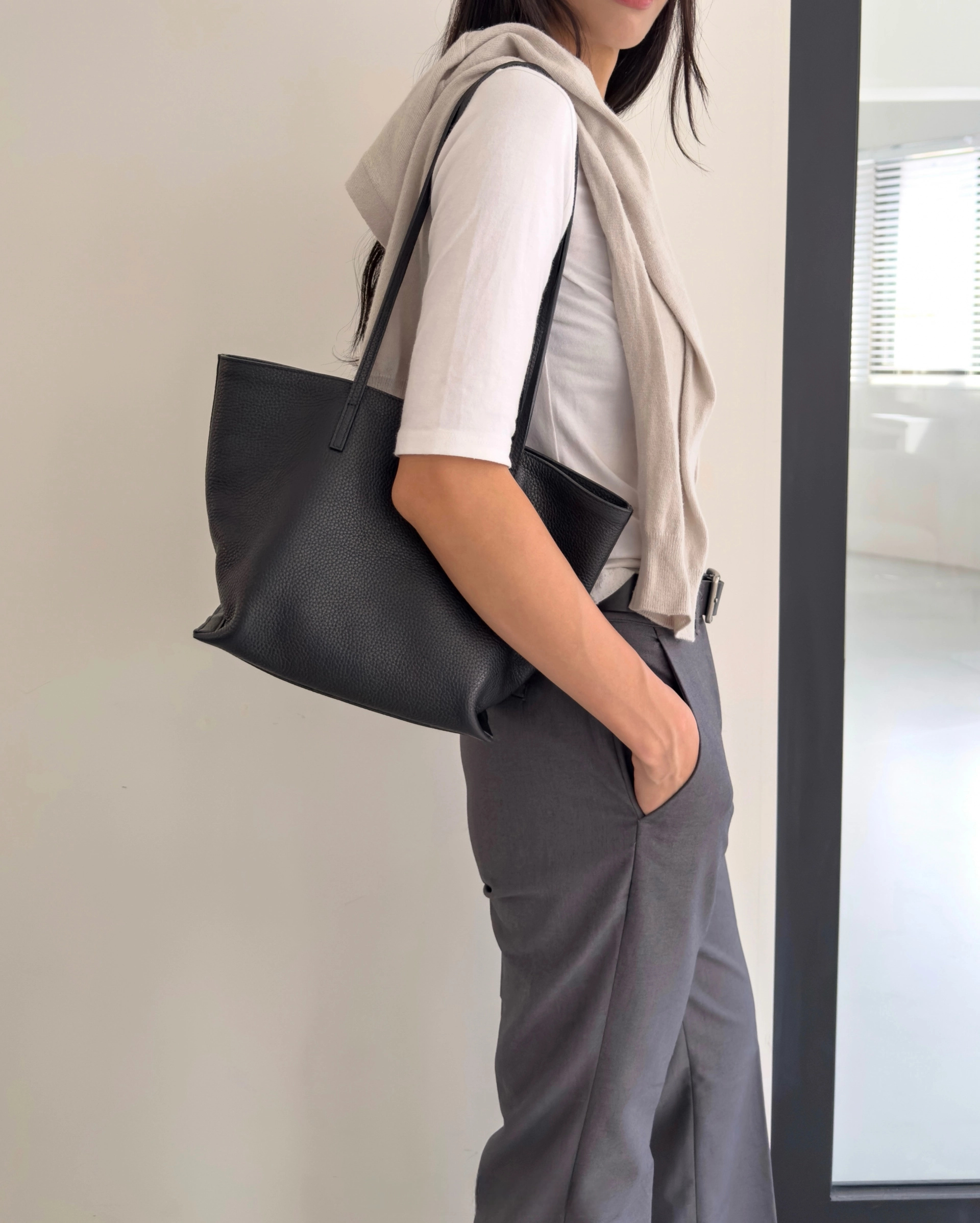 Leather Shopper S