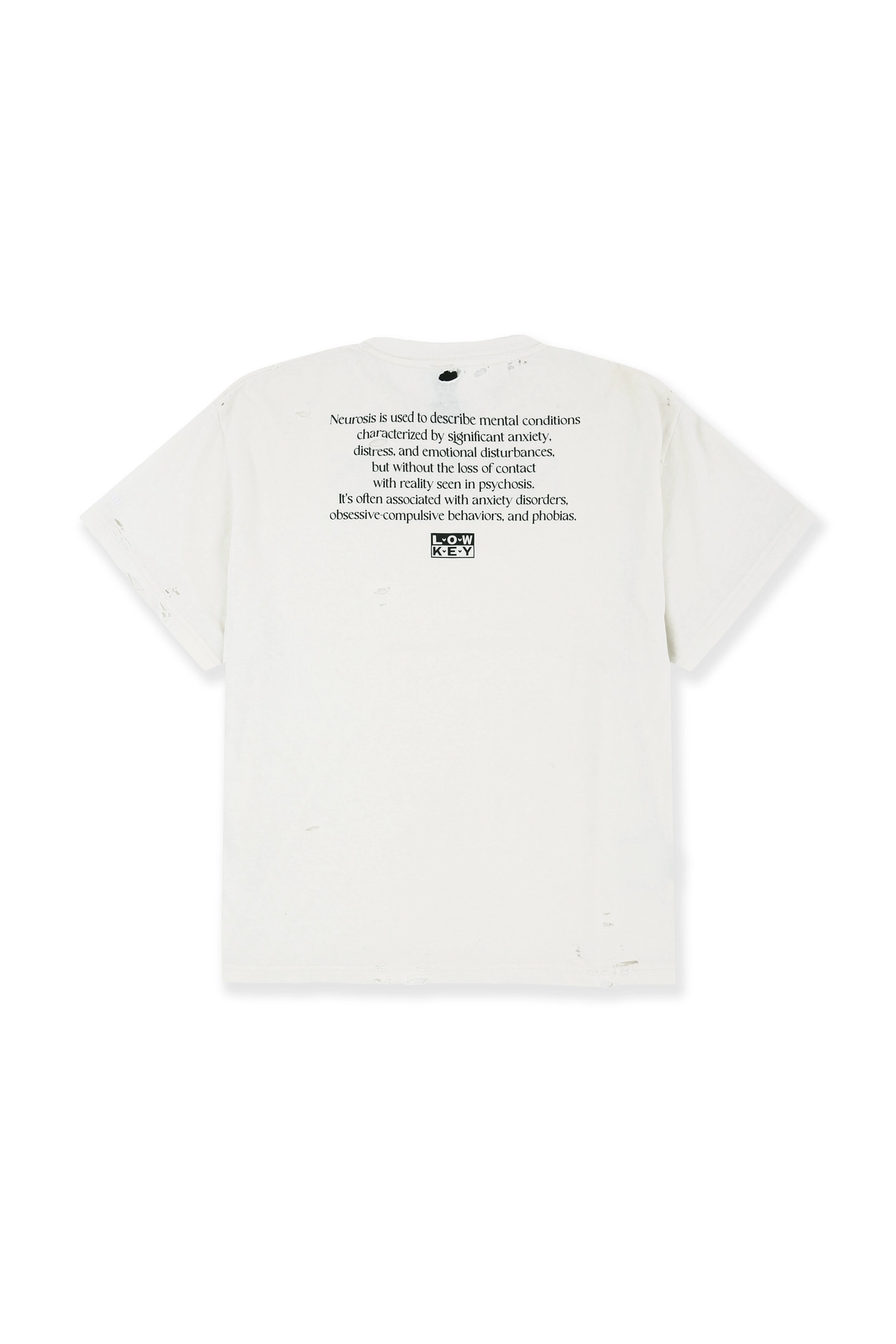 NEUROSIS DISTRESSED T-SHIRT - WHITE : protocol-index