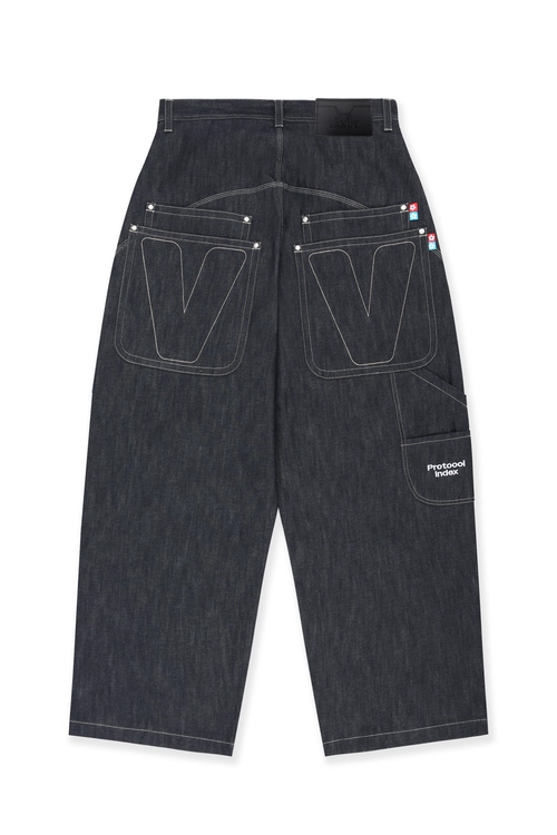 FOLDED WAIST JORTS - BLACK : protocol-index