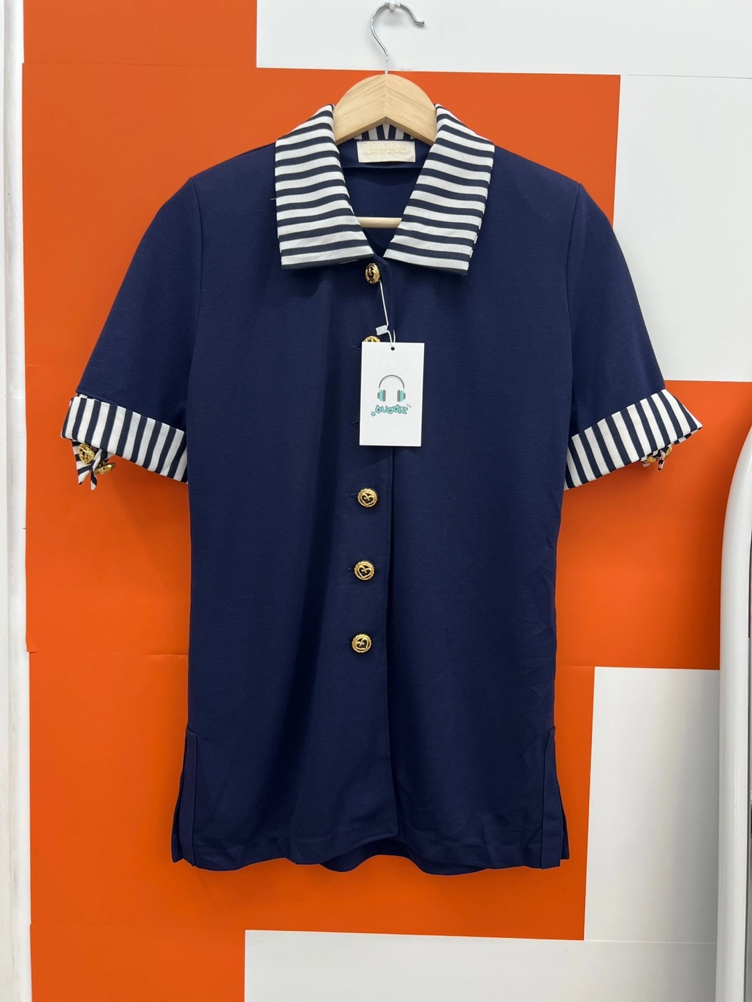 QUEENKERRY 코튼 혼방 반팔 자켓 M