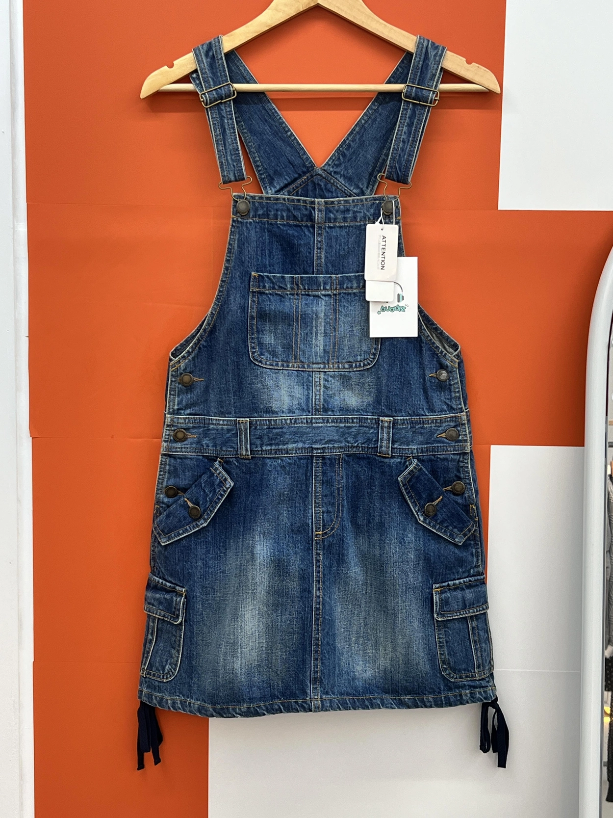 버디즈 빈티지 새상품 DOUBLE FOCUS 데님 스커트 M