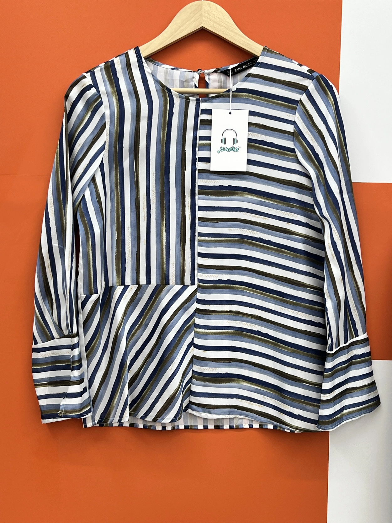 버디즈 빈티지 ZARA 반팔 블라우스 M