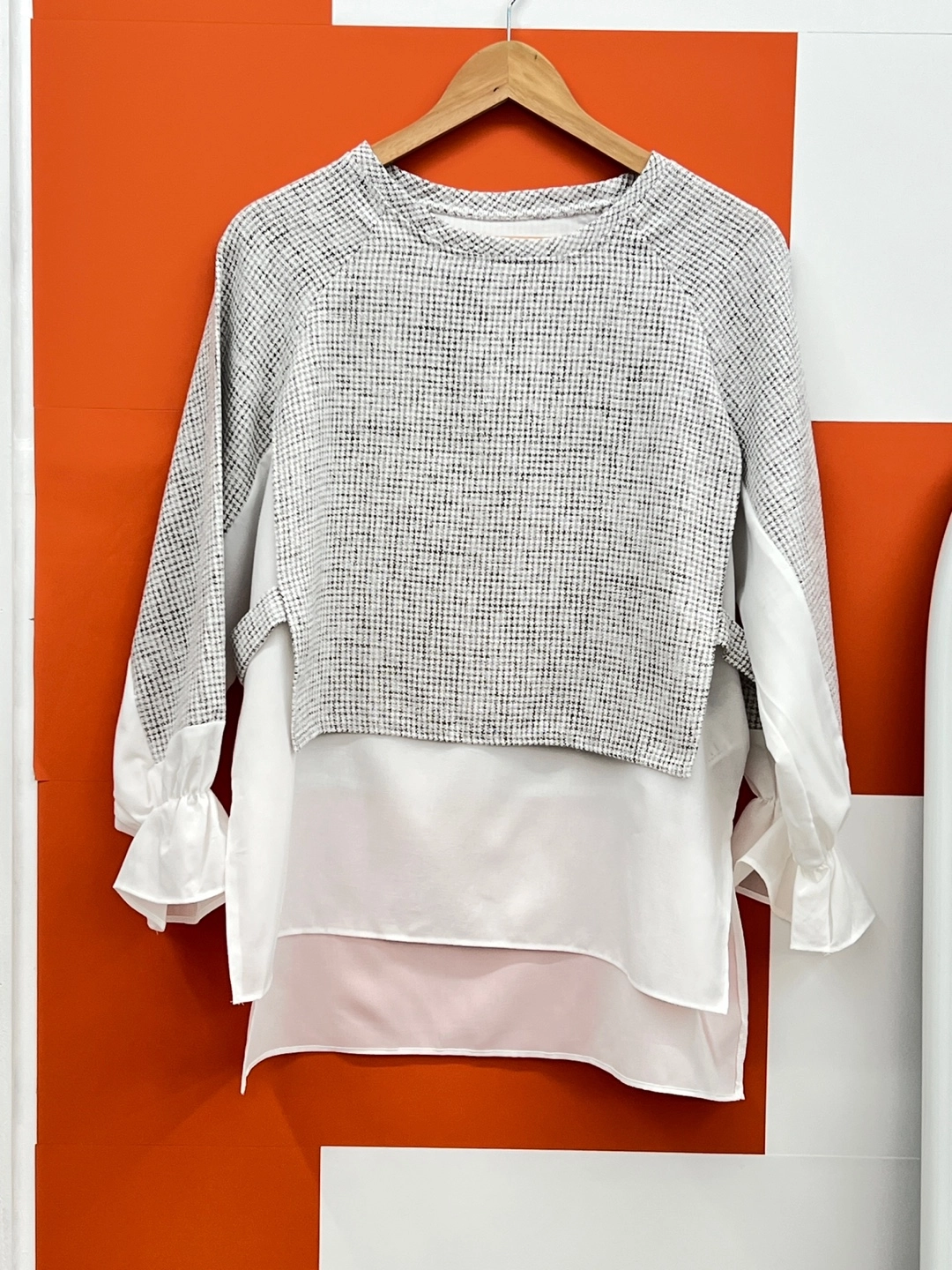 버디즈 빈티지 FAIRY CROSS 울 블라우스 F