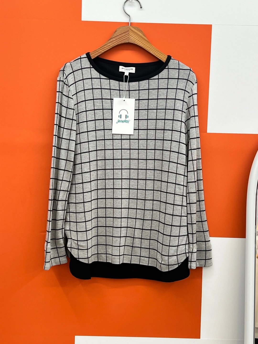 MCGREGOR 라이오셀 혼방 니트 M