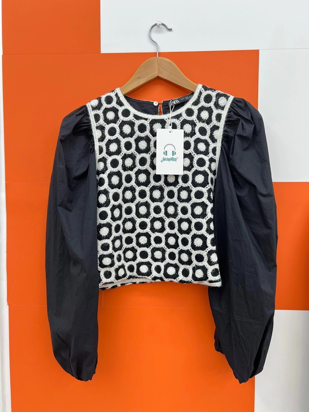 버디즈 빈티지 ZARA 아크릴 블라우스 S