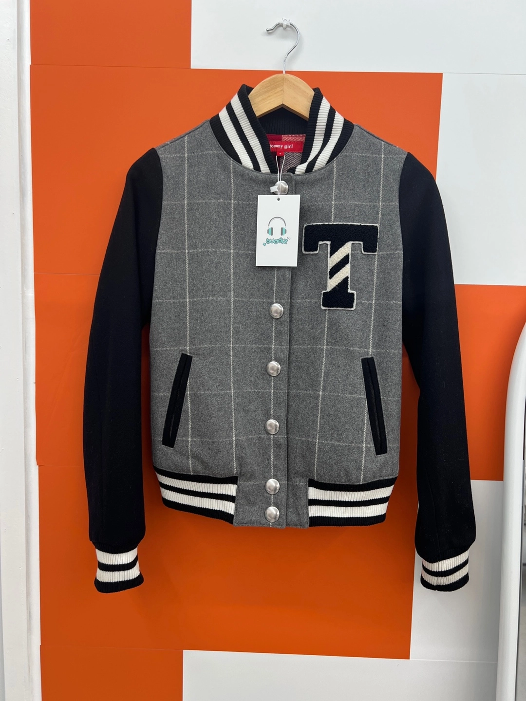 버디즈 빈티지 TOMMY HILFIGER 타미 힐피거 바시티 자켓 여 (S)