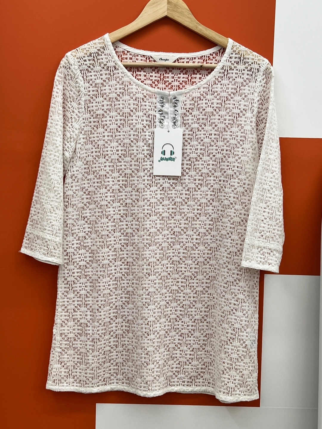 Oscope 반팔 블라우스 L