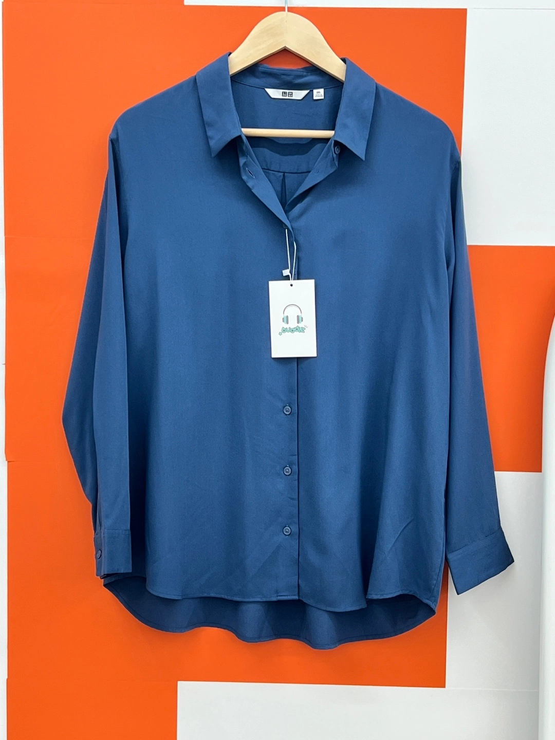 UNIQLO 네이비 블라우스 XXL