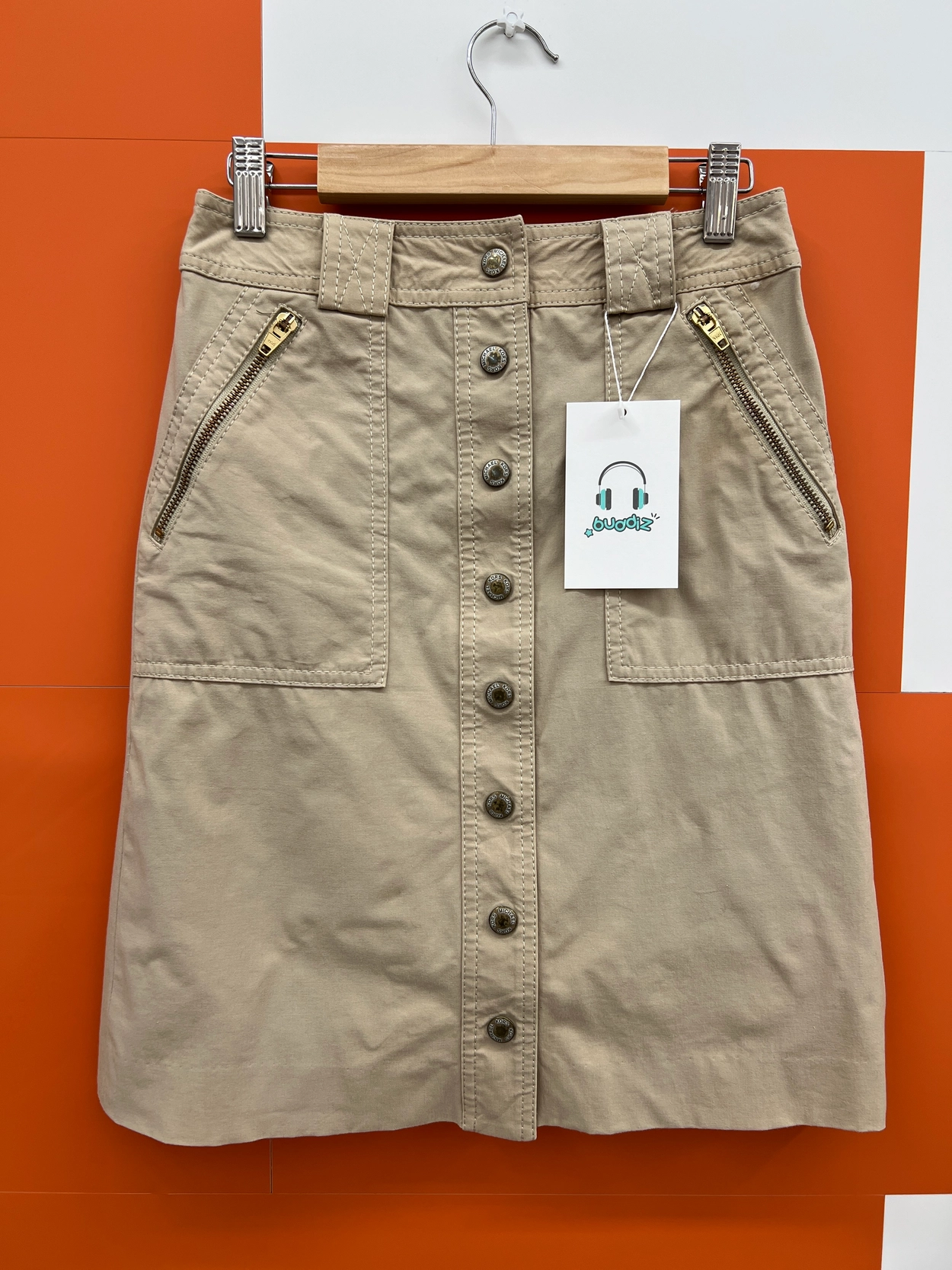 MICHAEL KORS 마이클 코어스 폴리에스터 코튼 미디 스커트 여 (24)