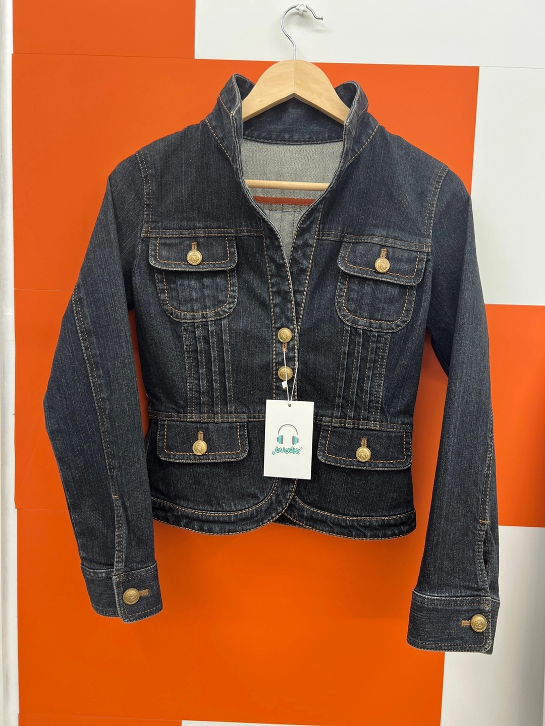 버디즈 빈티지 ELLE 엘르 코튼 폴리우레탄 데님 자켓 M (새상품)