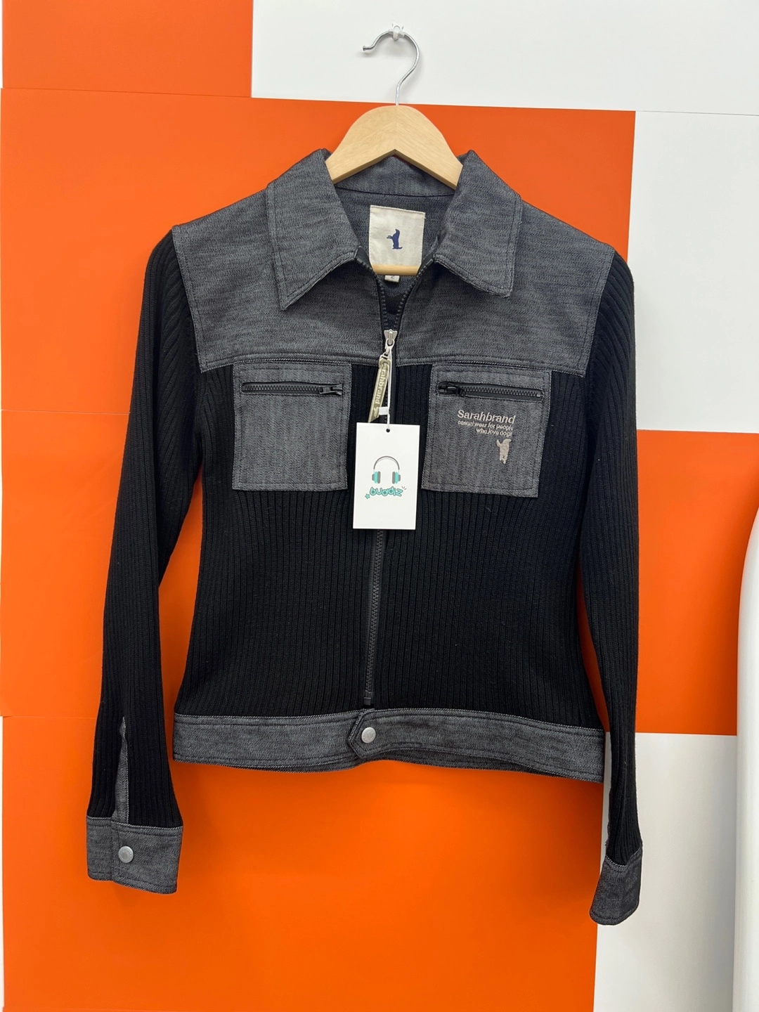 버디즈 빈티지 SARAHBRAND 코튼 아크릴 자켓 S