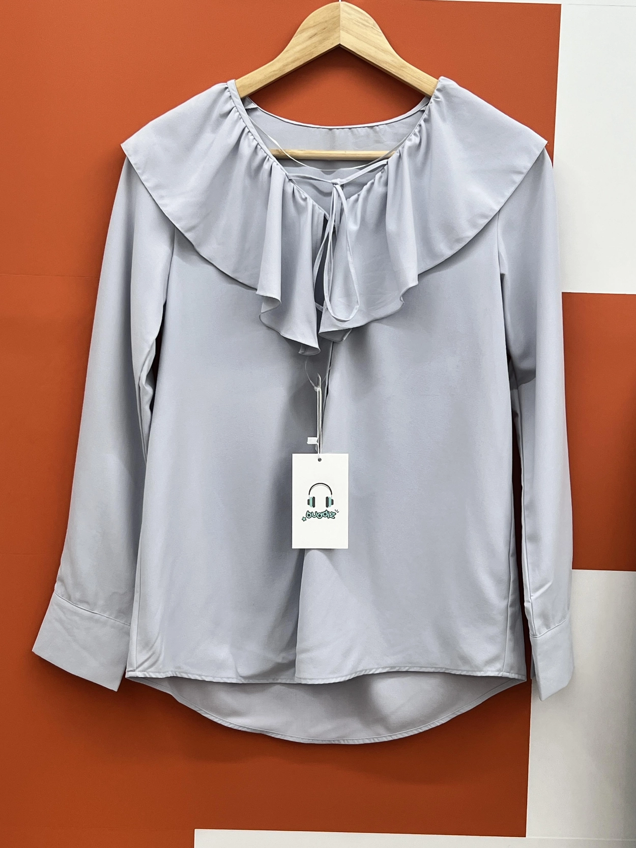 버디즈 빈티지 새상품 GU 레이스카라 블라우스 S