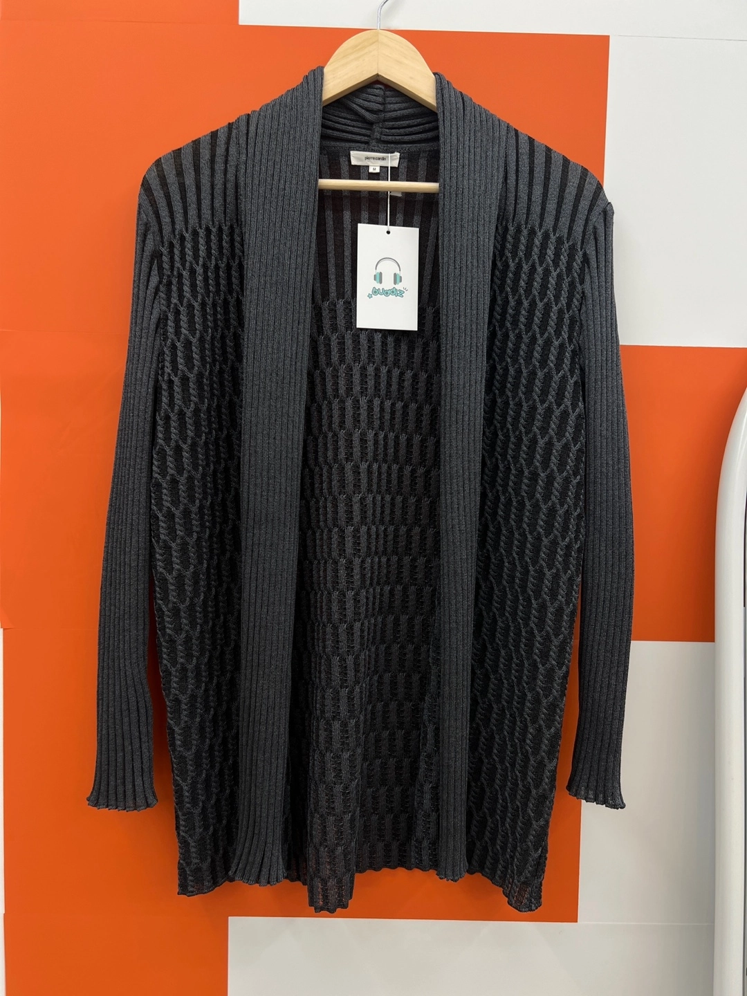 버디즈 빈티지 PIERRE CARDIN 울 혼방 가디건 M