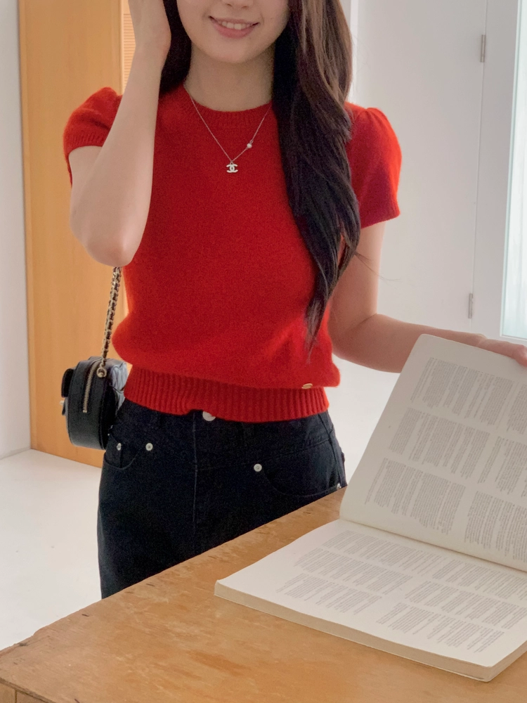 캐시울퍼프라운드니트