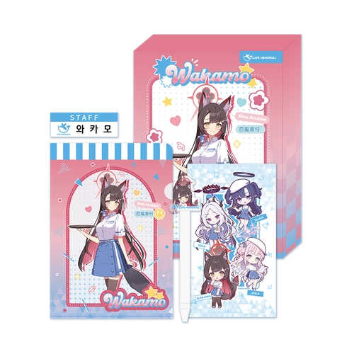 韓国限定)ブルーアーカイブ メモリアル カフェ フルセット! ブルーアーカイブ ブルアカ 韓国限定イラスト ミカカフェ トレカ