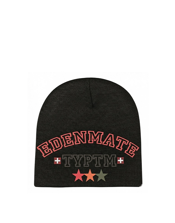 EDENMATE CRACK BEANIE BLACK : edenmate