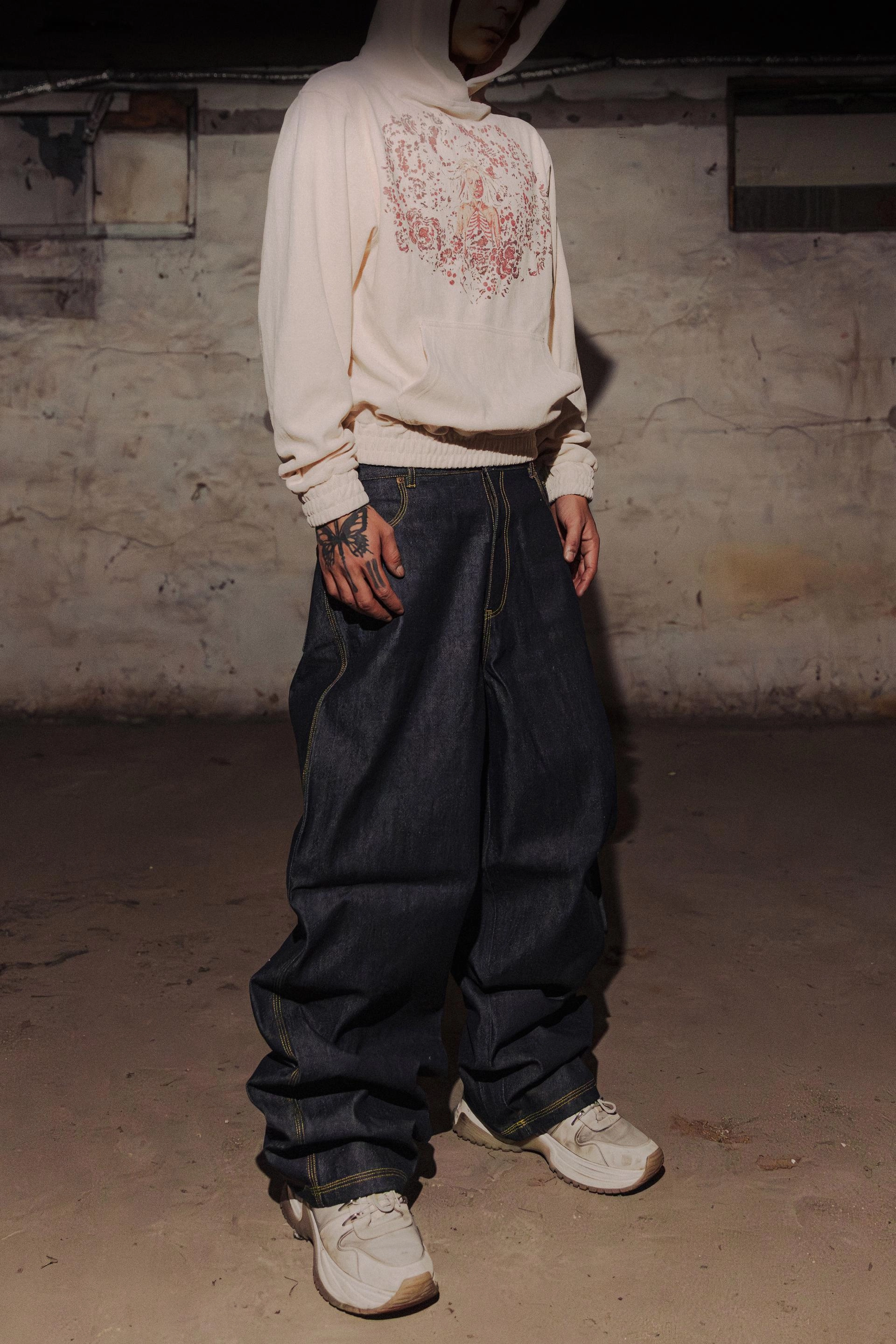 emostanceclub Baggy Denim