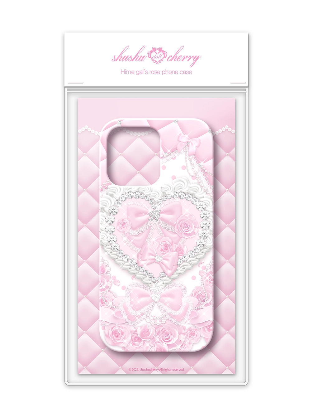 Hime glitter bag (white) : SHUSHU CHERRY