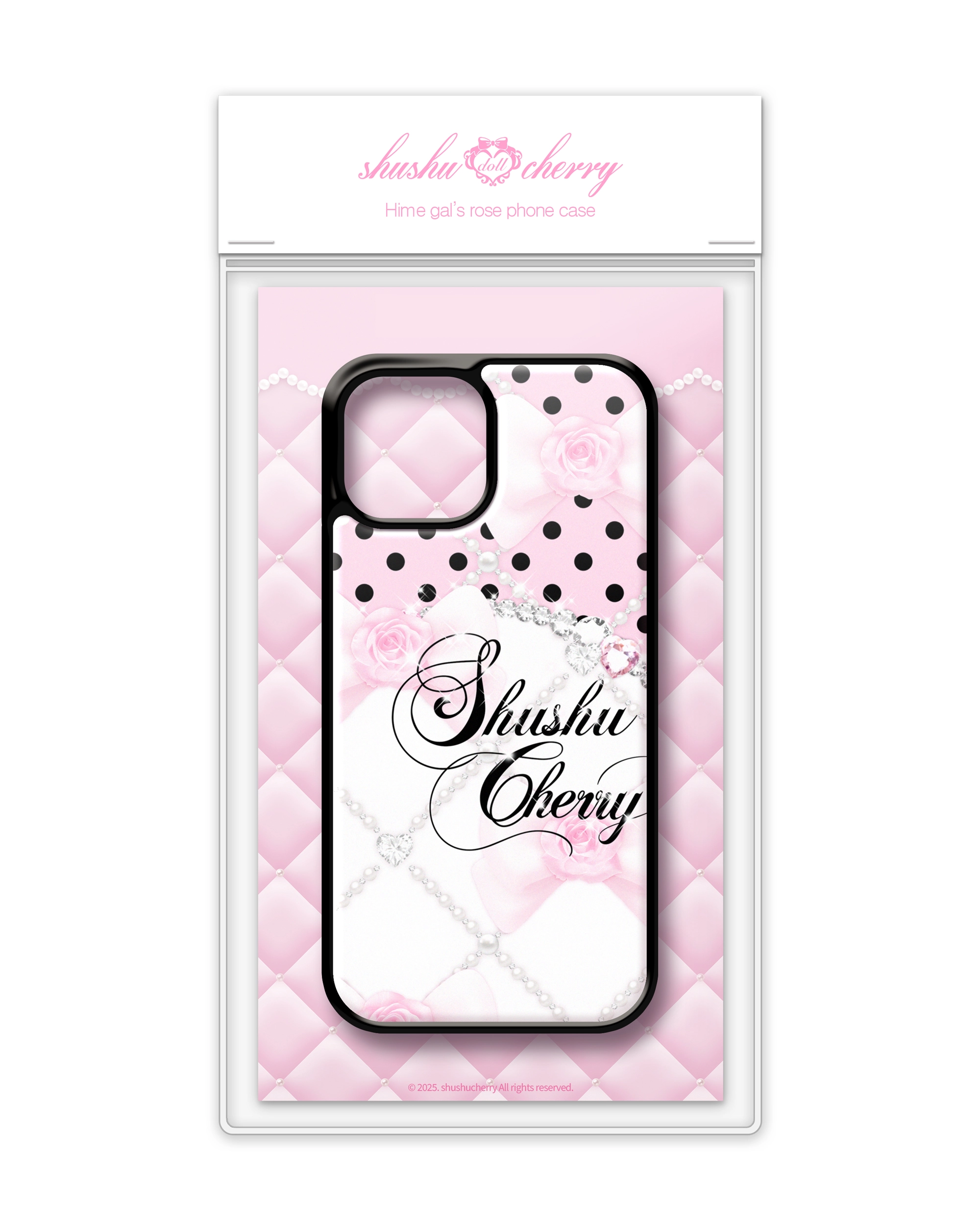 Hime glitter bag (white) : SHUSHU CHERRY