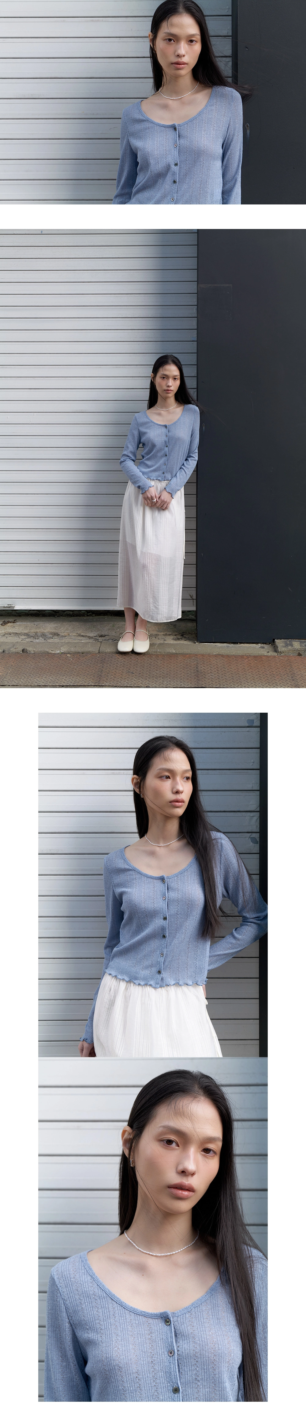 Blueming crop cardigan_3colors