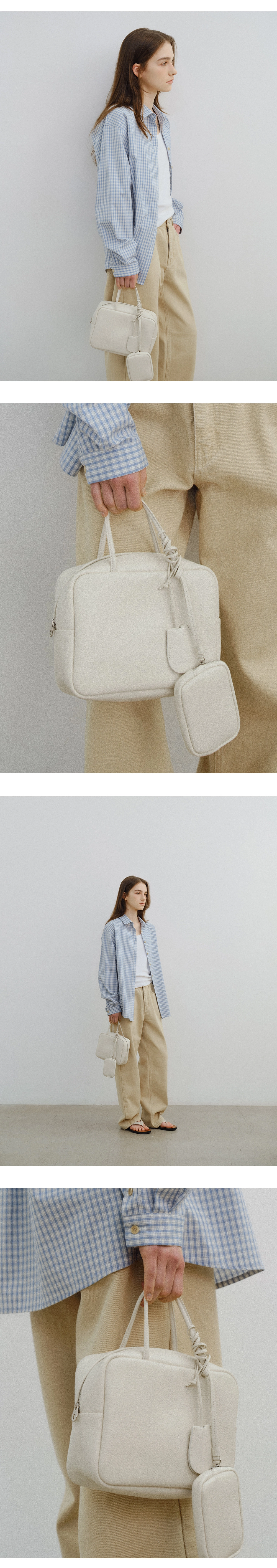 [김가훤 PICK!] [8차 리오더] [박소령 착용] Square top handle bag_2color