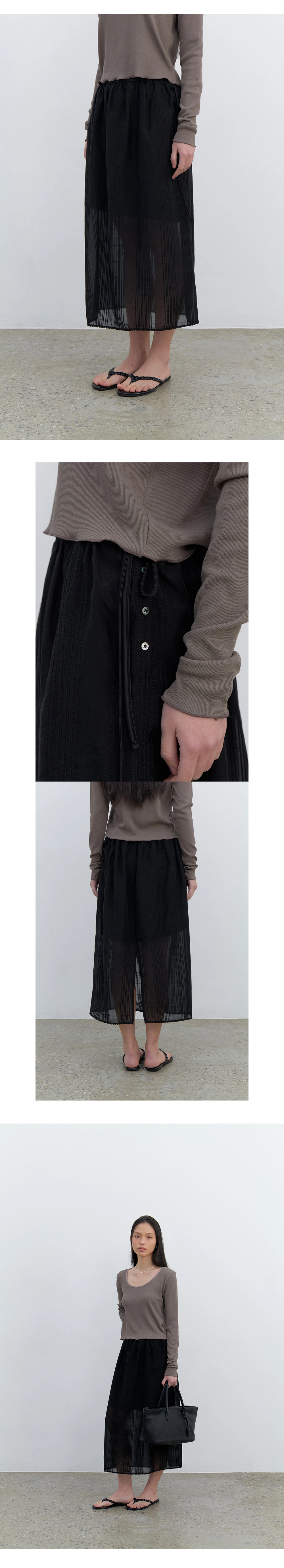 [주리, 박소령, 유이수 착용] Daisy layered skirt set_2colors