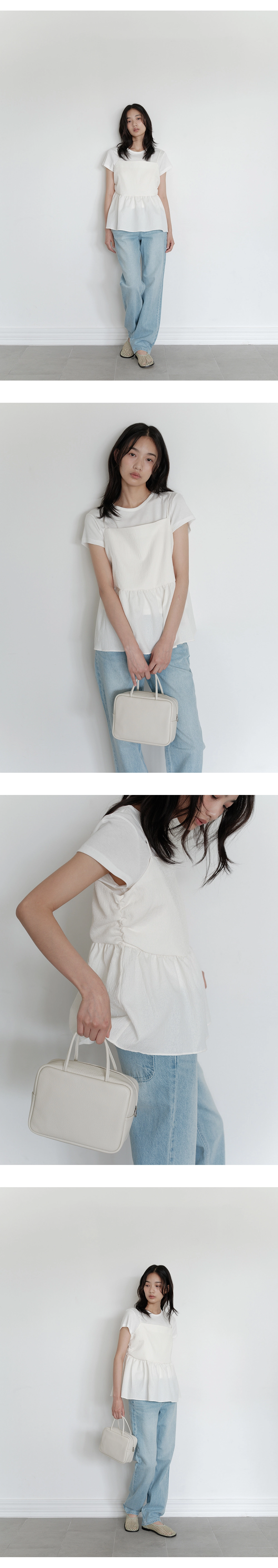 [김가훤 PICK!] [8차 리오더] [박소령 착용] Square top handle bag_2color