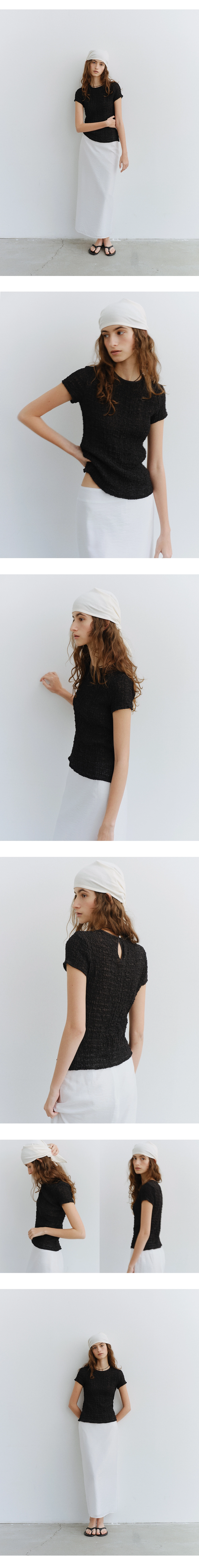 [김가훤 PICK!] Wrinkle short sleeve blouse_2colors