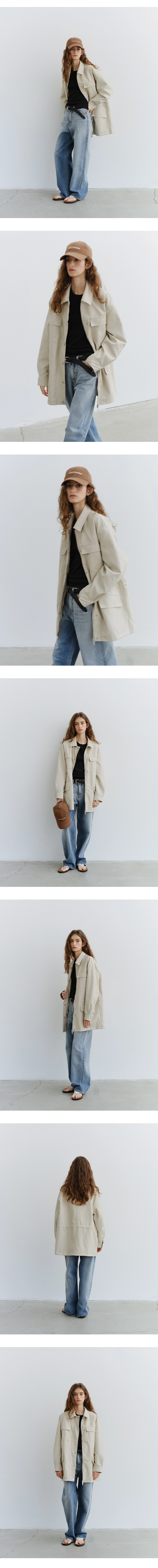 Safari half leather jacket_2colors