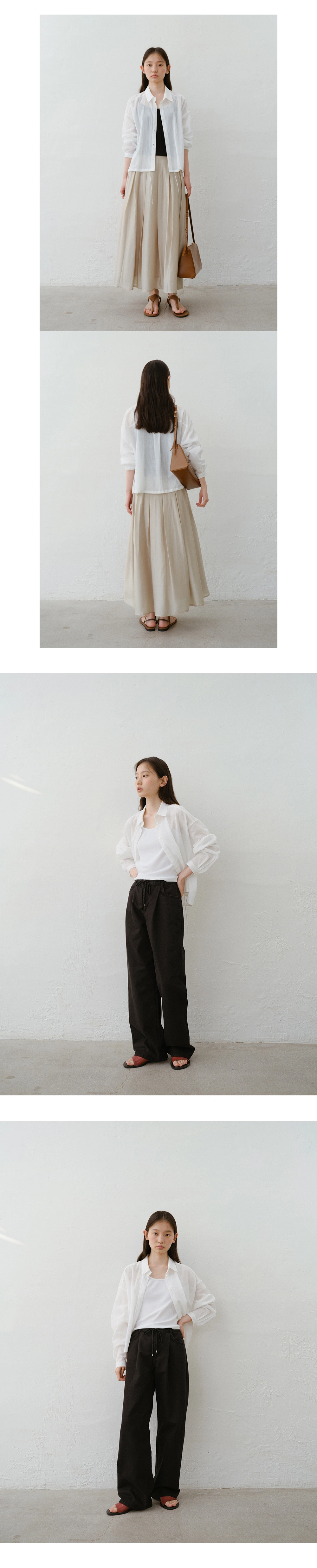 Haze string shirt_4colors