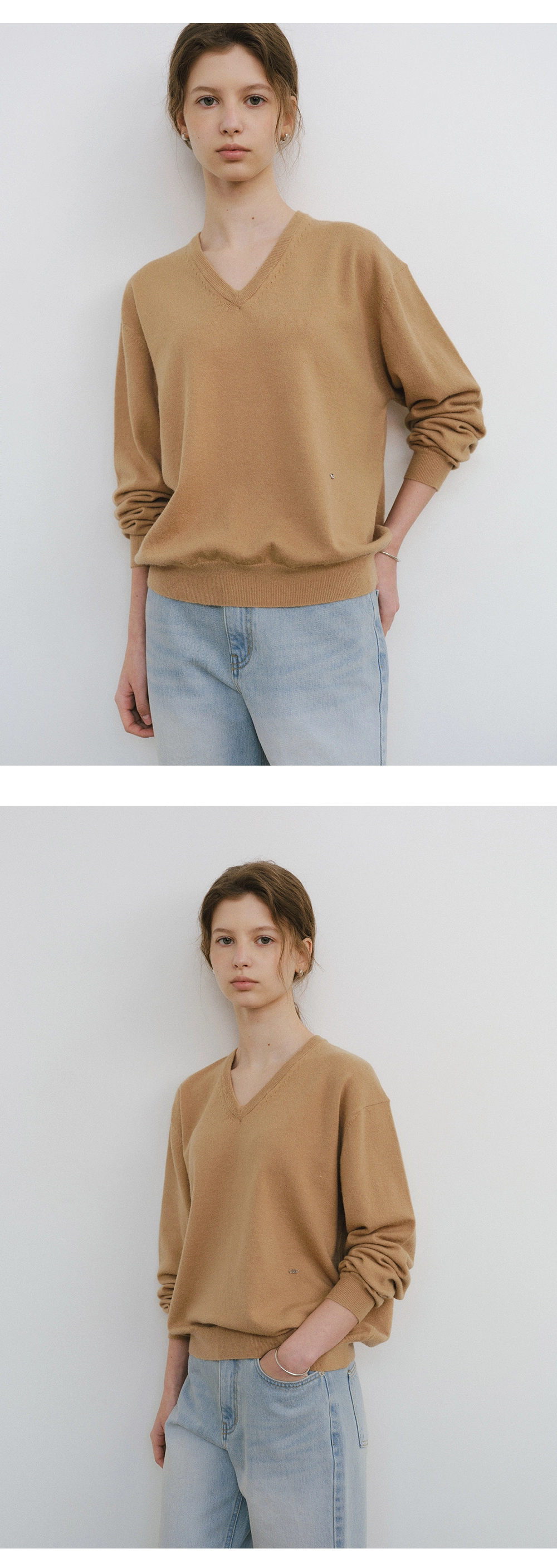 [9차 리오더][뉴컬러 추가] Washable V-neck knit_6colors