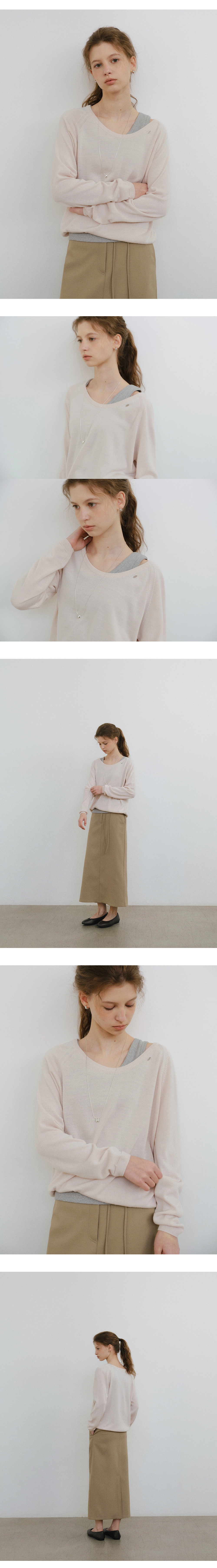 Peony wool U-neck knit_4colors