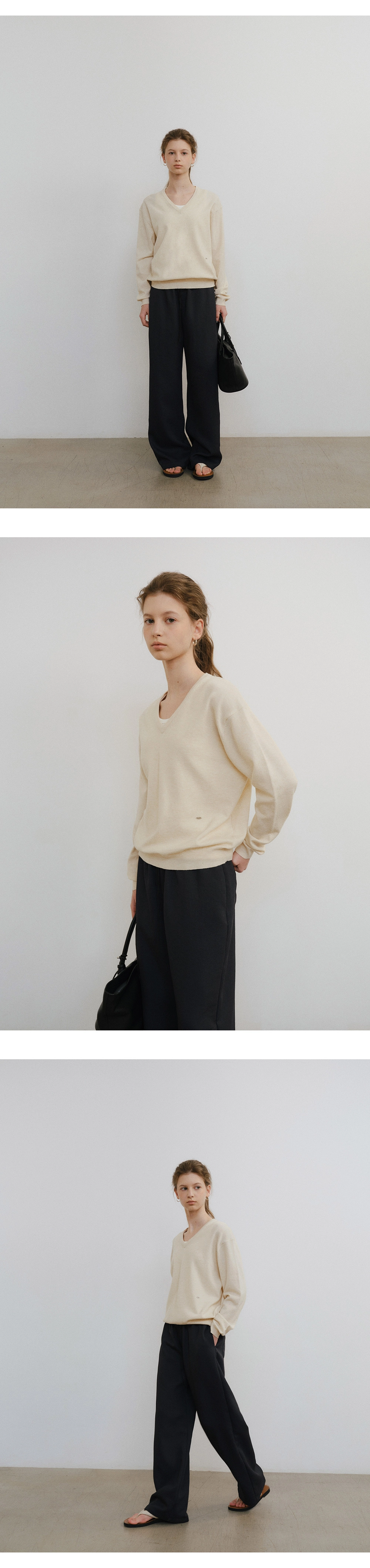 [9차 리오더][뉴컬러 추가] Washable V-neck knit_6colors