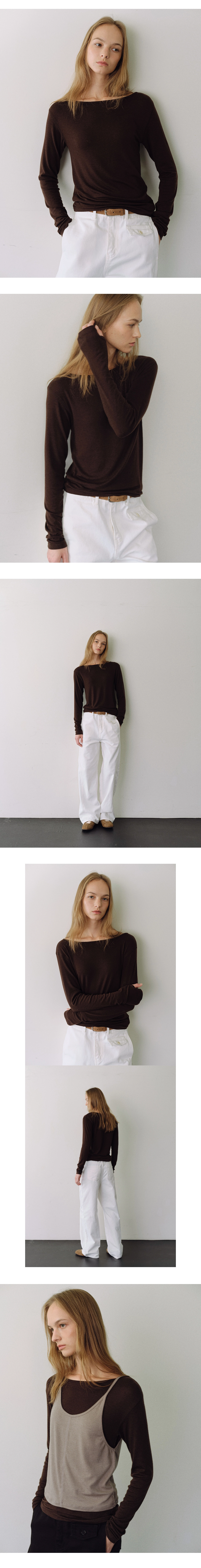 Soy layered t-shirt set_3colors