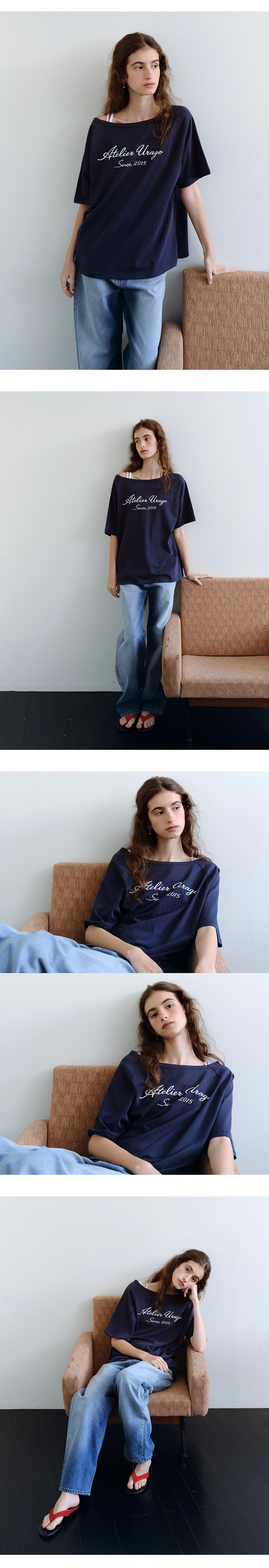 Atelier off shoulder t-shirt_3colors