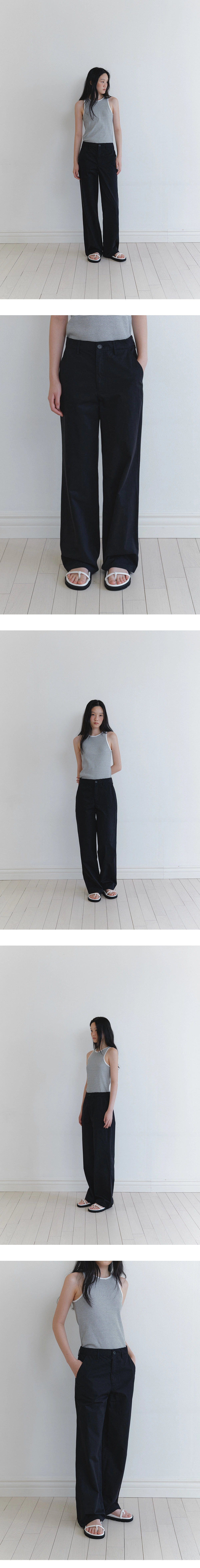 Benny cotton straight pants_3colors
